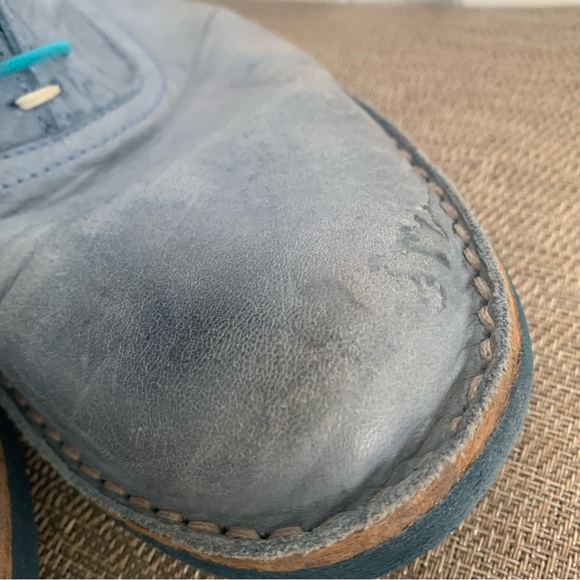 Men’s Blue Leather Otisopse Oxford - Picture 7 of 9